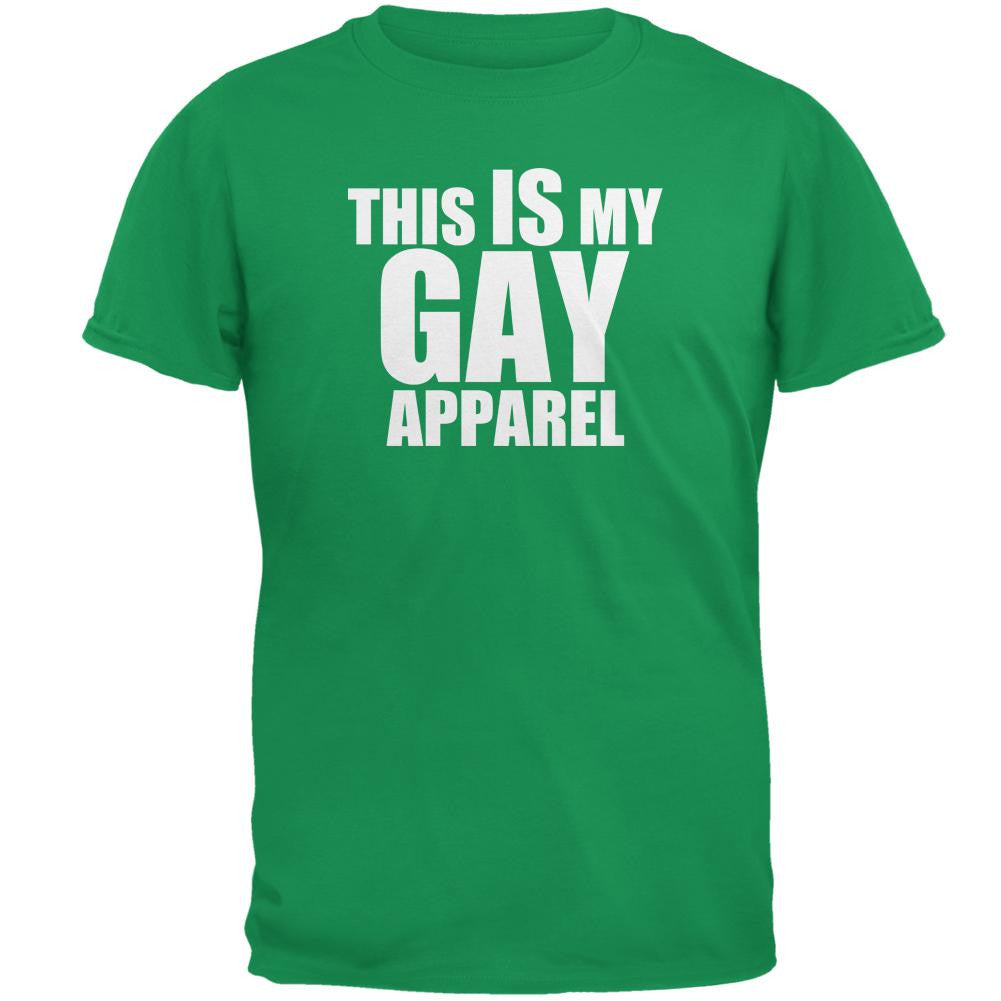 Christmas This Is My Gay Apparel Sarcastic Mens T Shirt Men's T-Shirts Old Glory 2XL Green