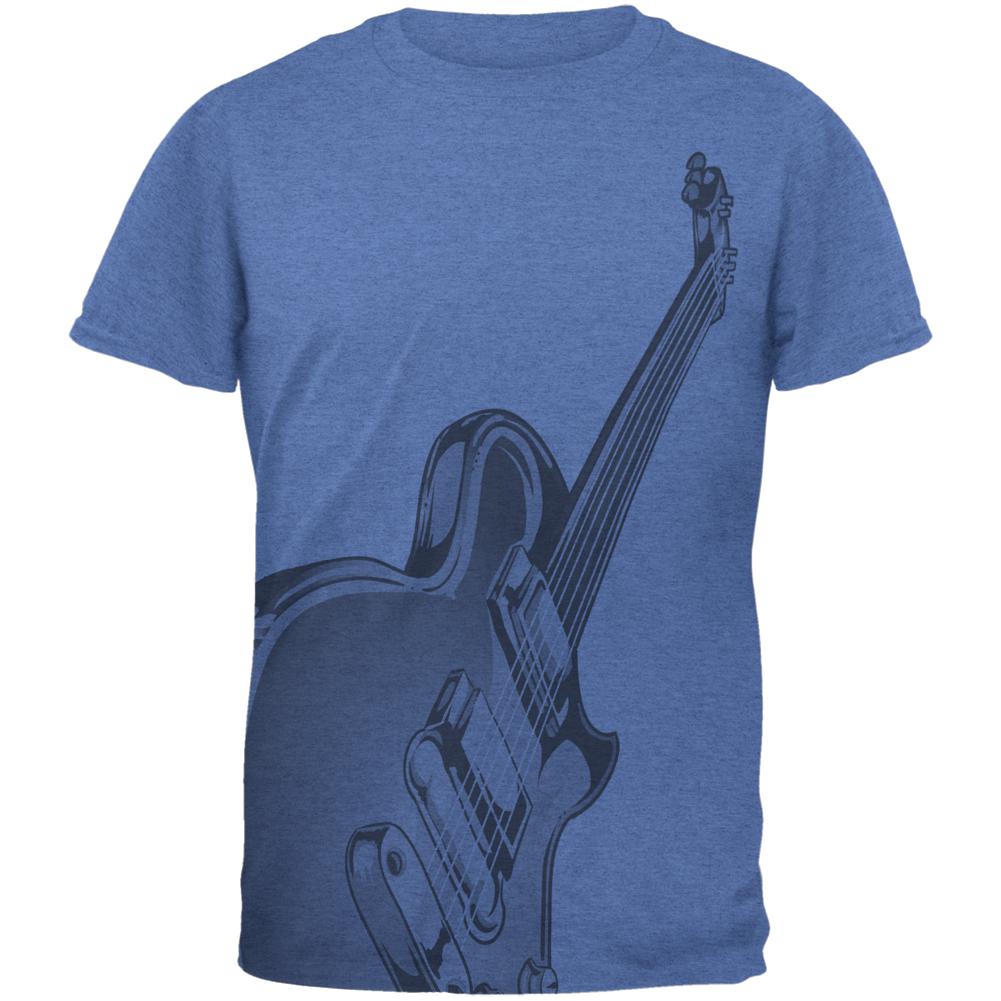 Electric Air Guitar Funny Costume Mens T Shirt Men's T-Shirts Old Glory 2XL Heather Royal