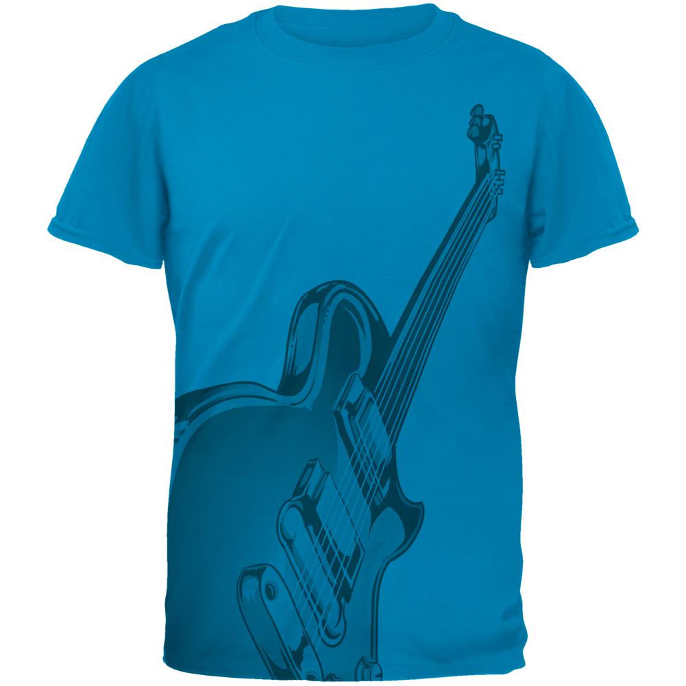 Electric Air Guitar Funny Costume Mens T Shirt Men's T-Shirts Old Glory 2XL Sapphire