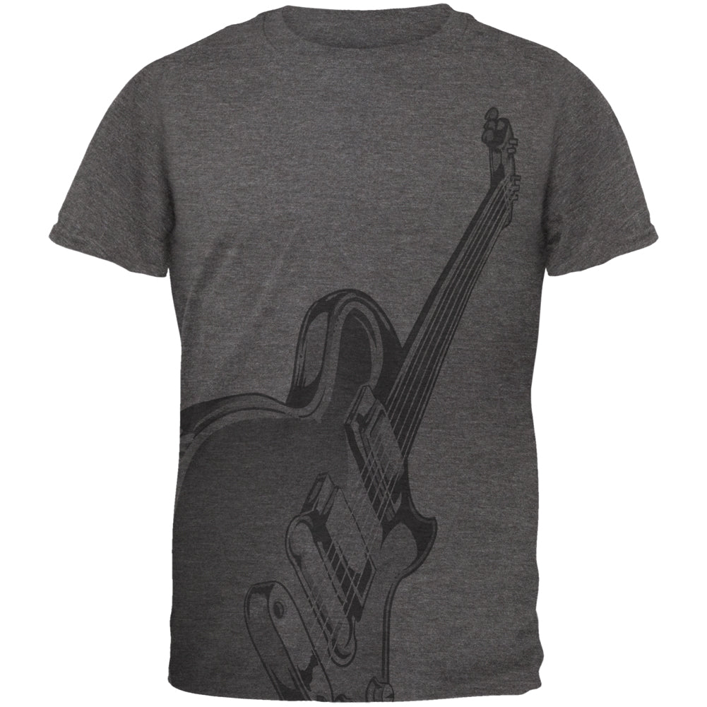 Electric Air Guitar Funny Costume Mens Soft T Shirt Men's T-Shirts Old Glory 2XL Charcoal Heather