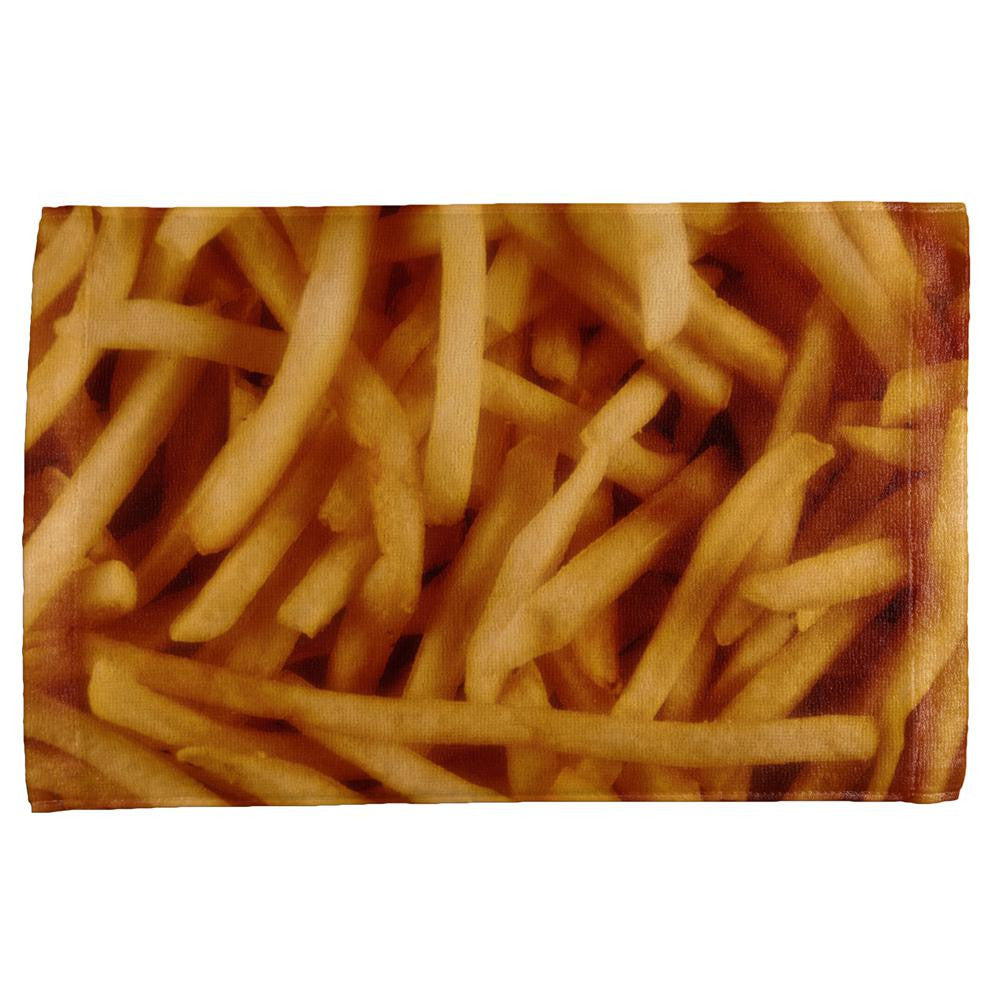 Fast Food Golden French Fries All Over Hand Towel Hand Towel Old Glory OS Multi