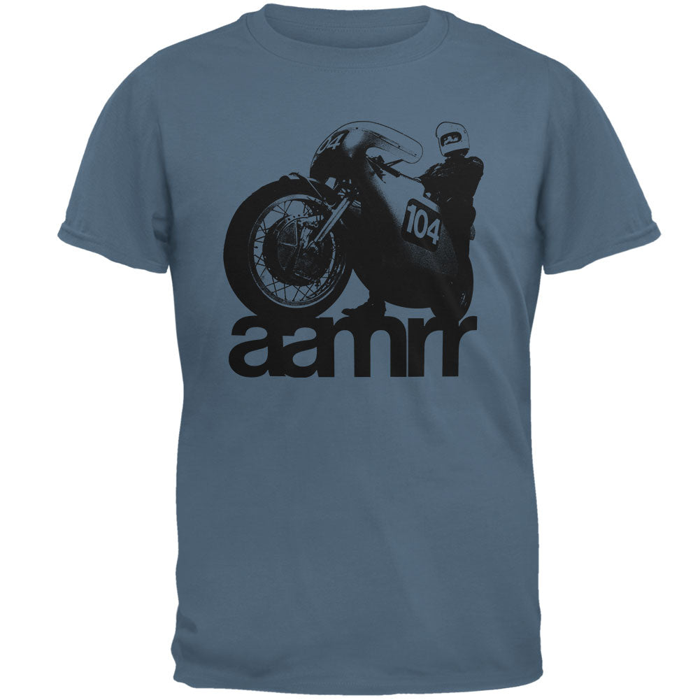 AAMRR is Road Racing Vintage Mens T Shirt Men's T-Shirts Old Glory 2XL Indigo Blue
