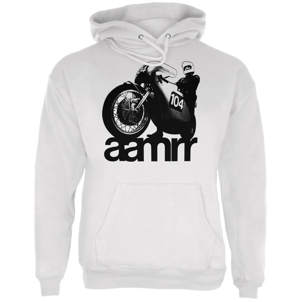 AAMRR is Road Racing Vintage Mens Hoodie Men's Hoodies global LG White