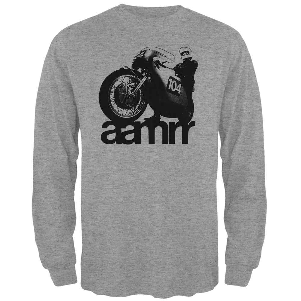 AAMRR is Road Racing Vintage Mens Long Sleeve T Shirt Men's Long Sleeves global 2XL Heather