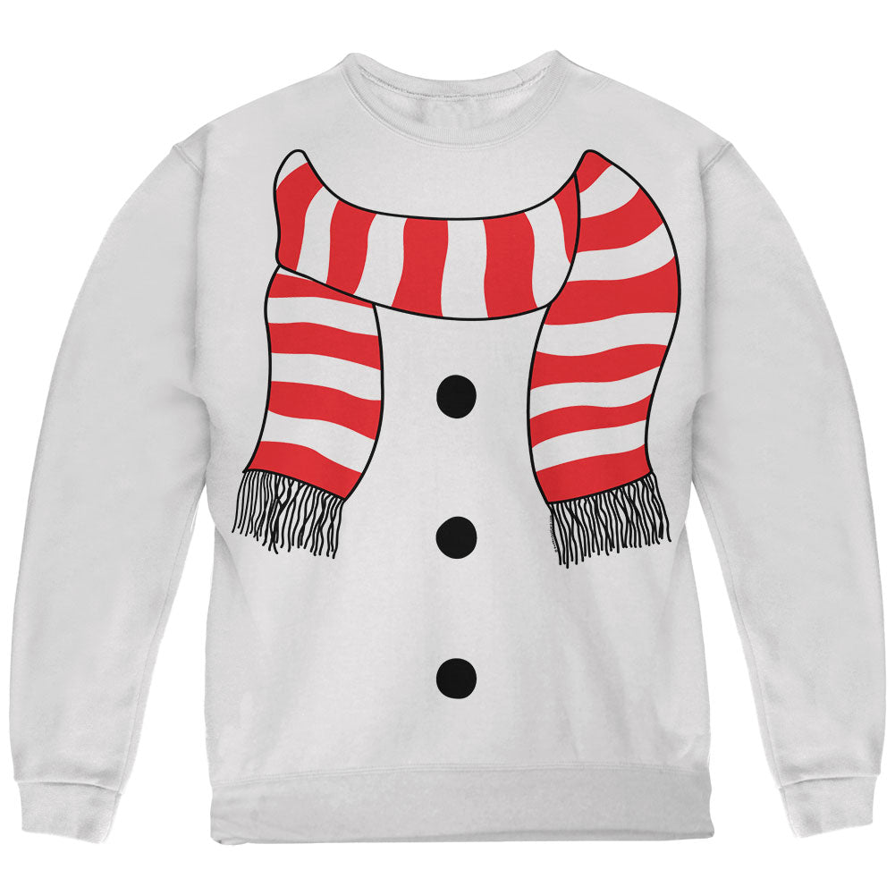 Halloween Snowman Suit Costume Youth Sweatshirt Youth Sweatshirts Old Glory YLG White