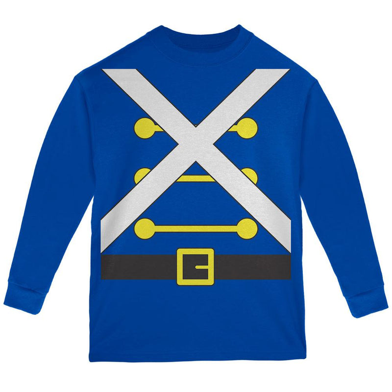 Christmas Toy Soldier Costume Youth Long Sleeve T Shirt Youth Long Sleeves Old Glory LG Blue
