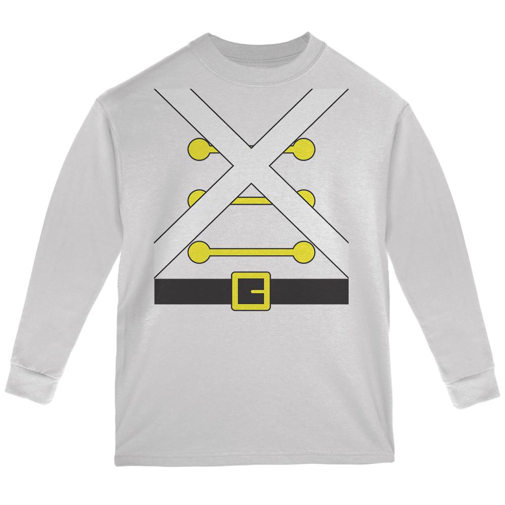Christmas Toy Soldier Costume Youth Long Sleeve T Shirt Youth Long Sleeves Old Glory LG White