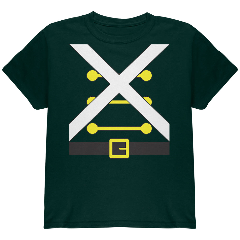 Christmas Toy Soldier Costume Youth T Shirt Youth T-Shirts Old Glory YLG Dark Green