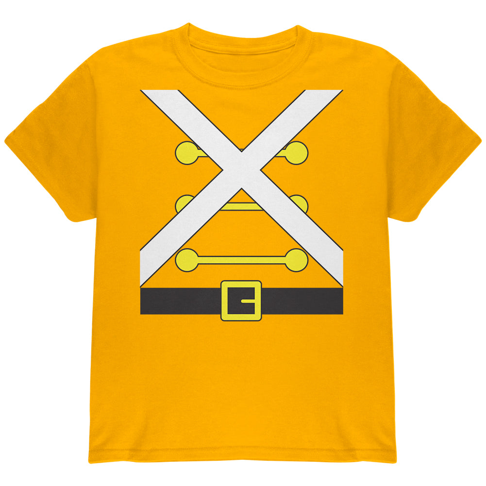 Christmas Toy Soldier Costume Youth T Shirt Youth T-Shirts Old Glory YLG Gold