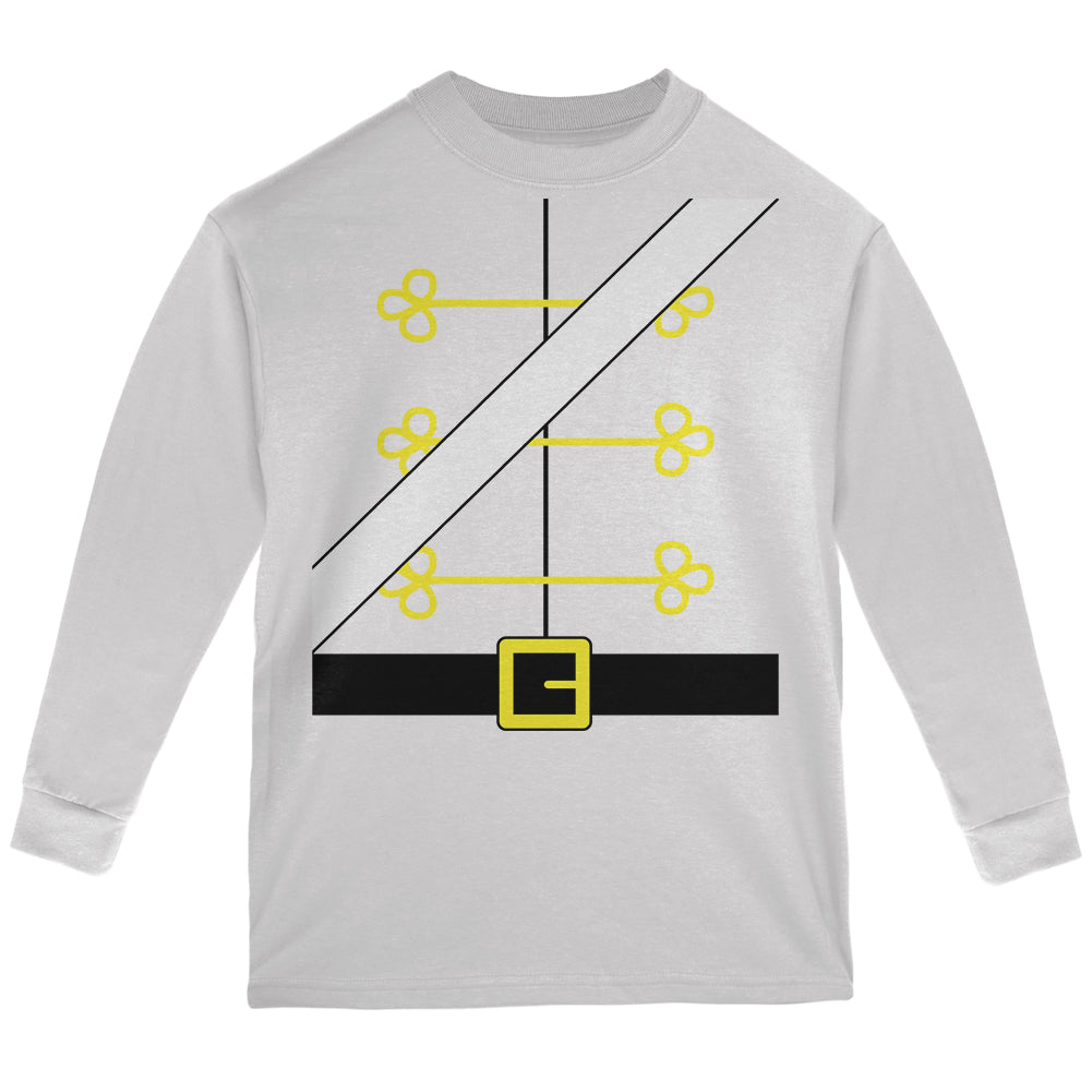 Christmas Toy Soldier Nutcracker Costume Youth Long Sleeve T Shirt Youth Long Sleeves Old Glory YSM White