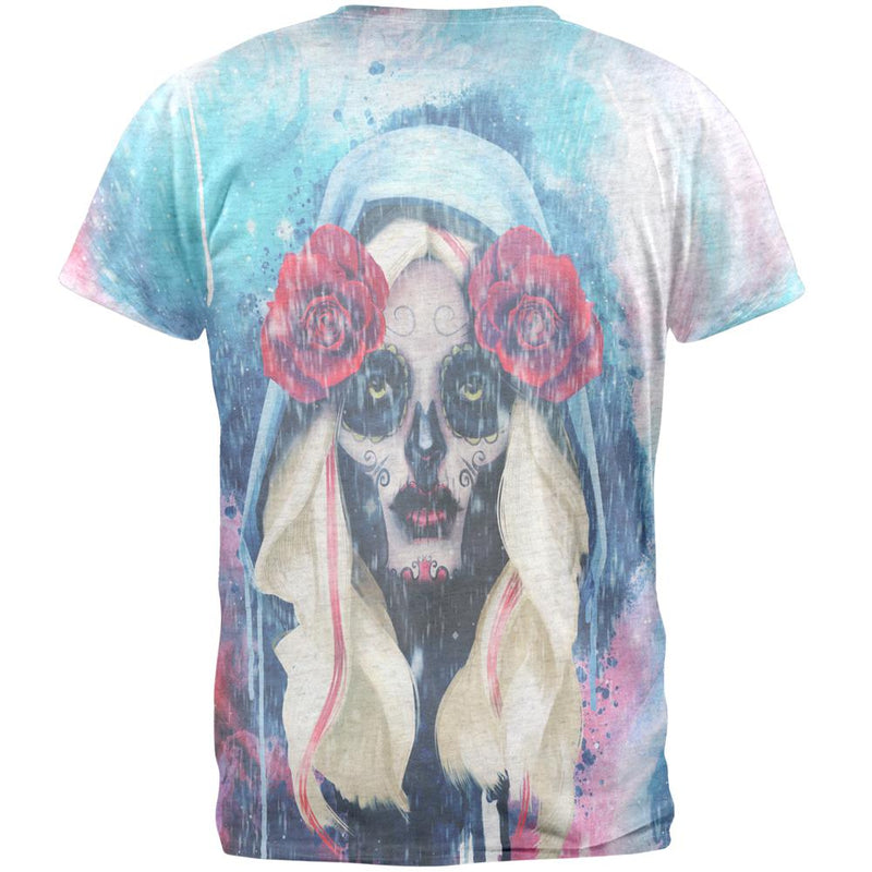 Halloween Day of the Dead Sugar Skull Girl Rain Mens T Shirt Men's T-Shirts Old Glory