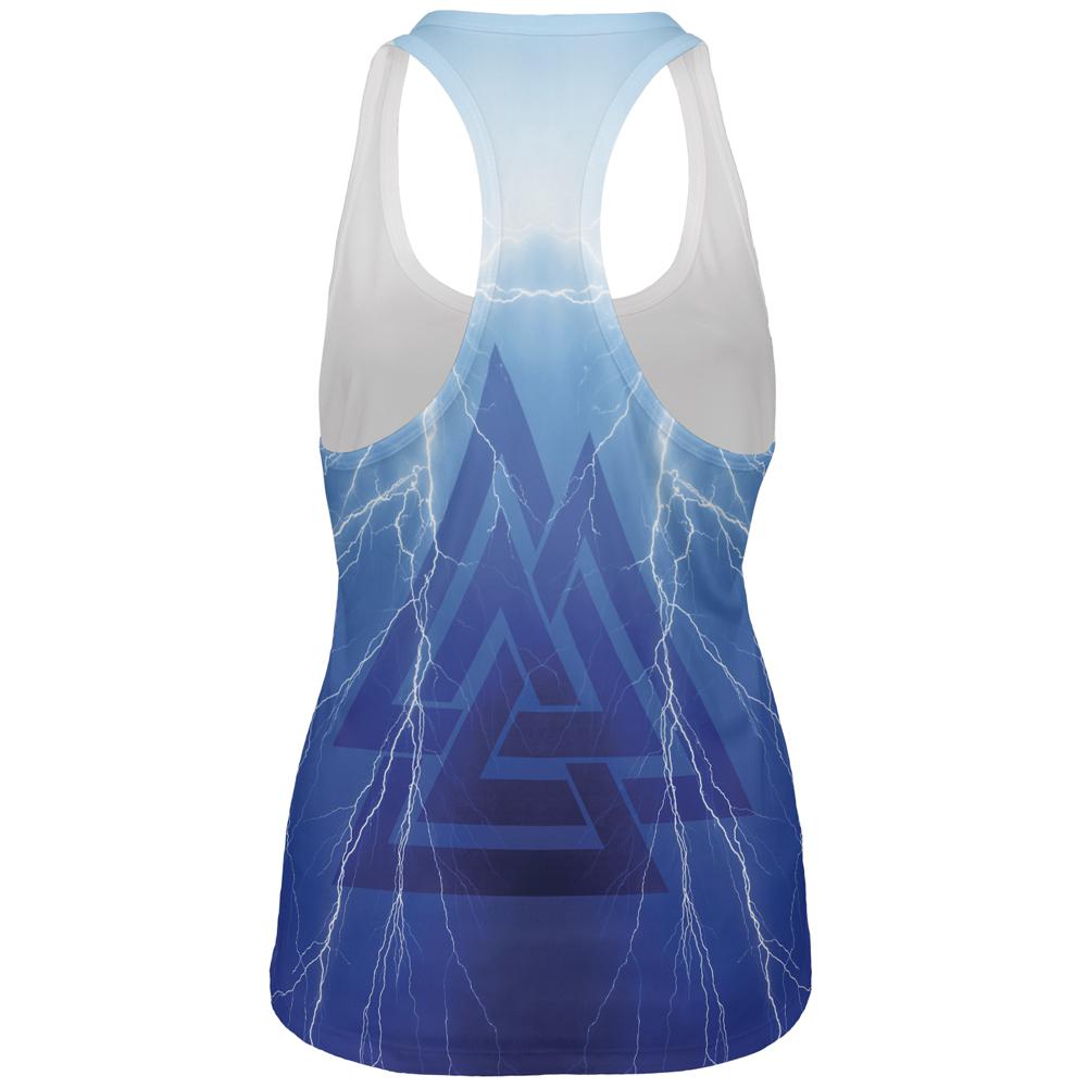 Odin's Son Viking Storm All Over Womens Work Out Tank Top Women's Tank Tops Old Glory