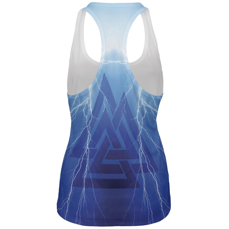 Odin's Son Viking Storm All Over Womens Work Out Tank Top Women's Tank Tops Old Glory