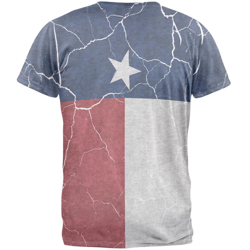 Distressed Texas Flag Mens T Shirt Men's T-Shirts Old Glory
