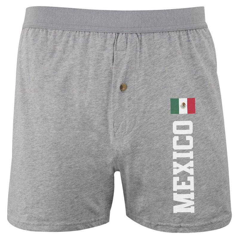 Cinco De Mayo Mexico Flag World Cup Soft Knit Boxer Men's Boxers & Briefs Old Glory 2XL Heather