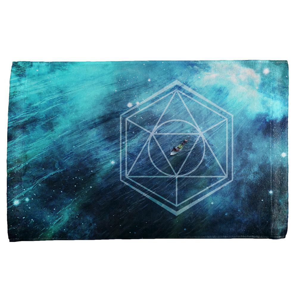 Surfing Sacred Cosmic Waves All Over Hand Towel Hand Towel Old Glory OS Multi