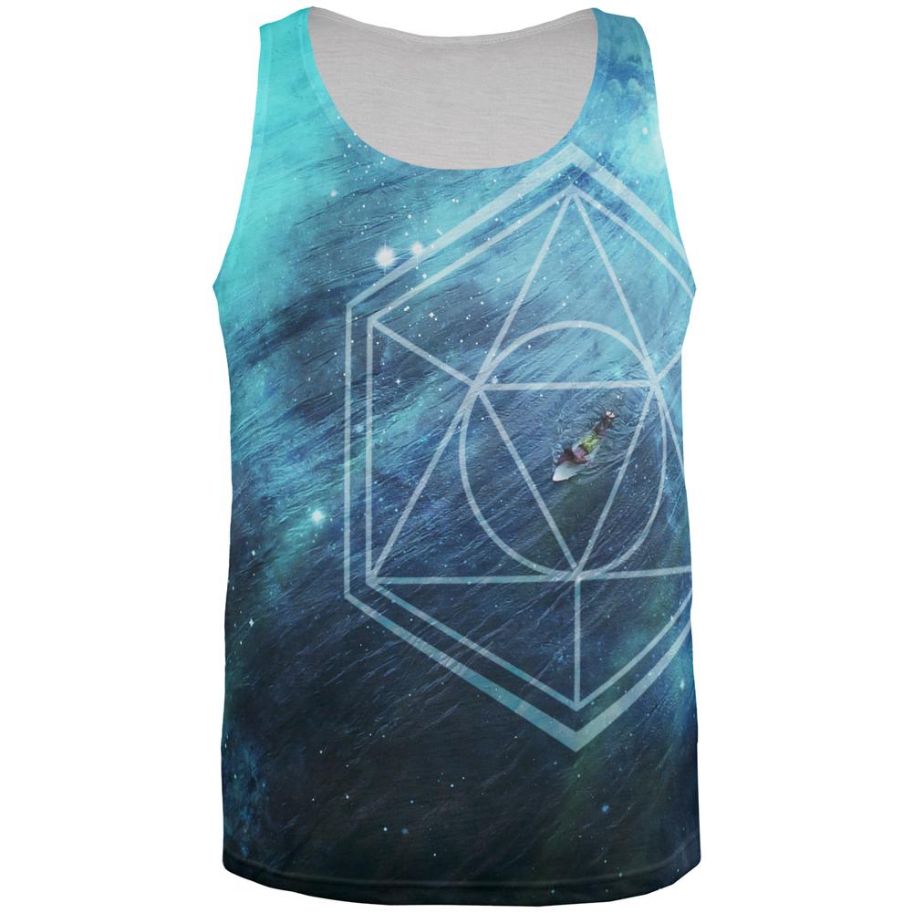 Surfing Sacred Cosmic Waves All Over Mens Tank Top Men's Tank Tops Old Glory 2XL Multi