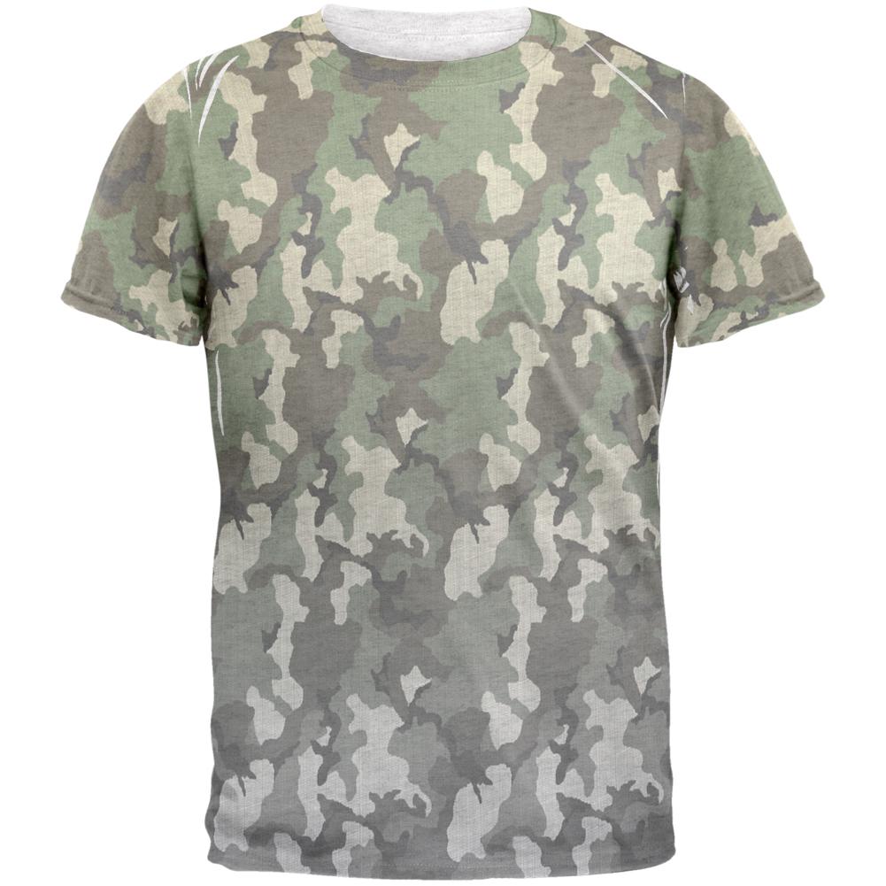 Faded Camo Mens T Shirt Men's T-Shirts Old Glory 2XL Heather White