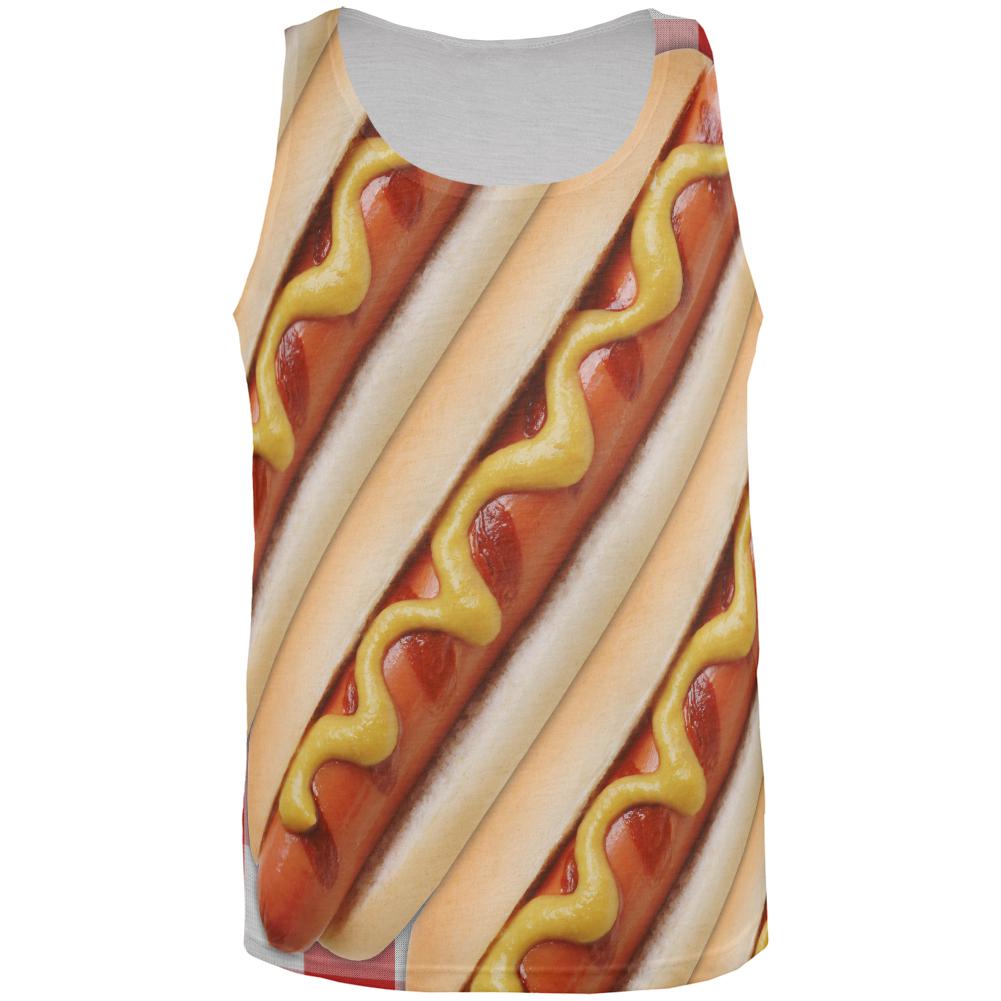 Hot Dog Picnic All Over Mens Tank Top Men's Tank Tops Old Glory SM