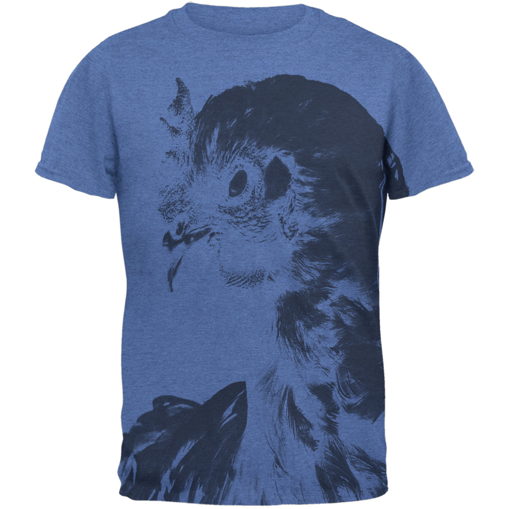Evil Queen Of The Barnyard Chicken Mens T Shirt Men's T-Shirts Old Glory 2XL Blue