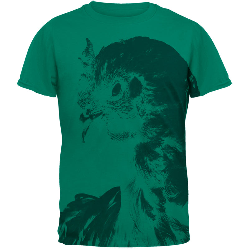 Evil Queen Of The Barnyard Chicken Mens T Shirt Men's T-Shirts Old Glory 2XL Green