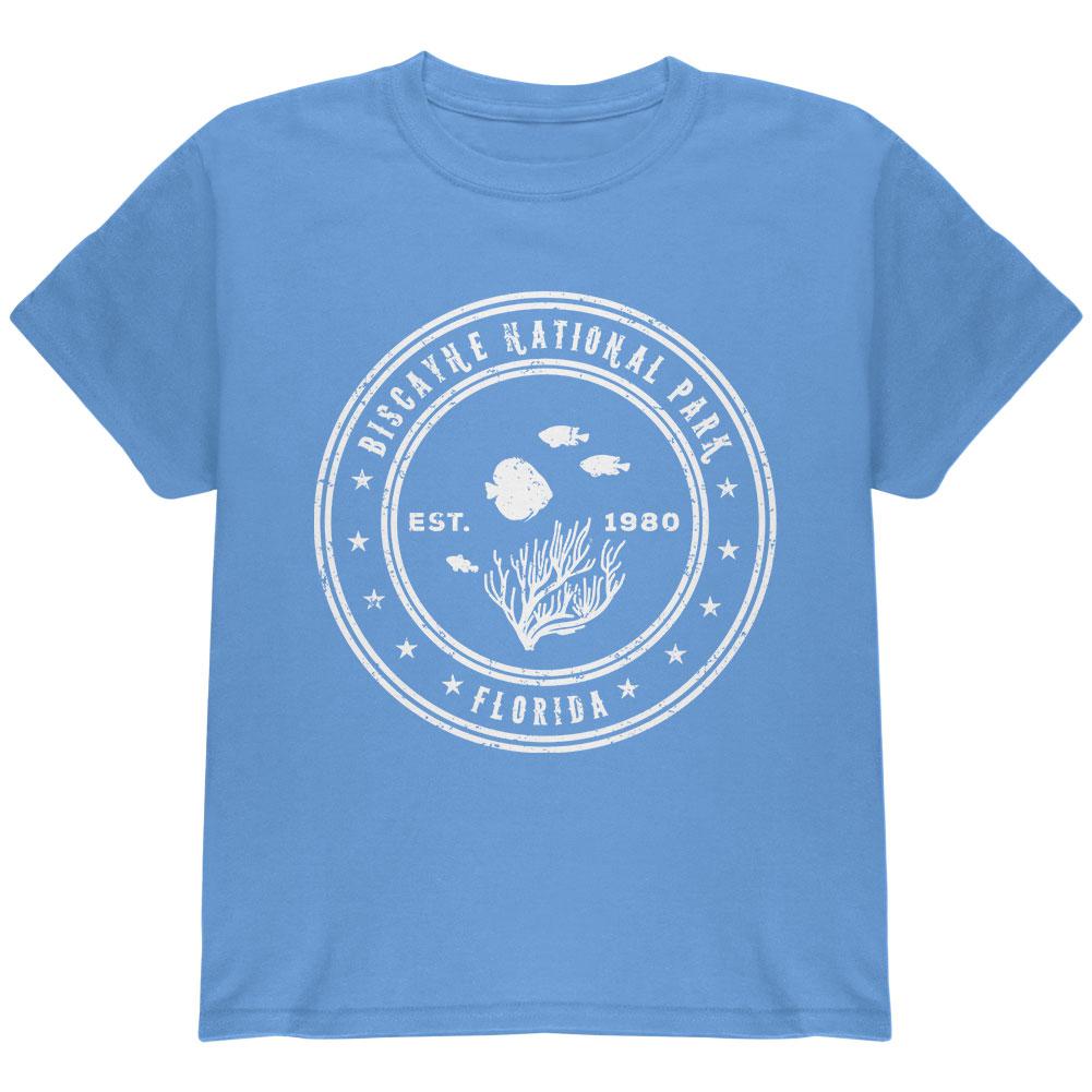Biscayne National Park Youth T Shirt Youth T-Shirts Old Glory LG Carolina Blue