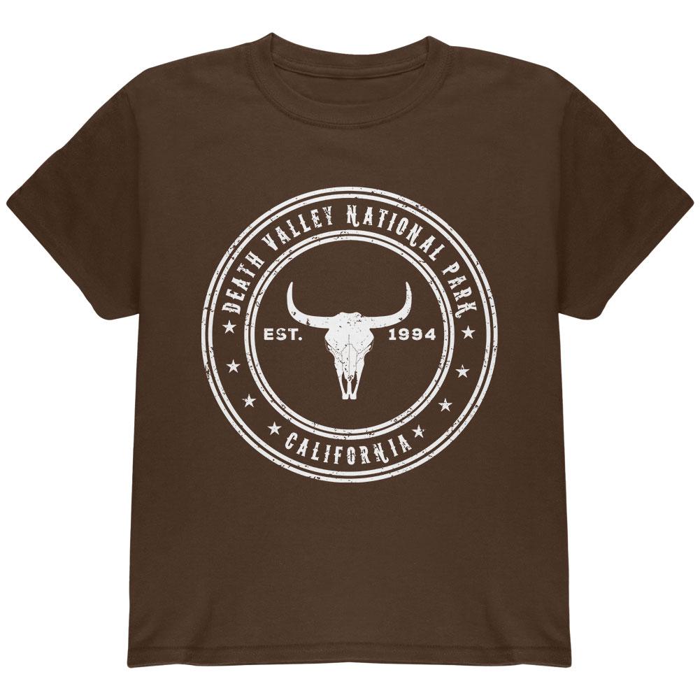 Death Valley National Park Youth T Shirt Youth T-Shirts Old Glory LG Brown