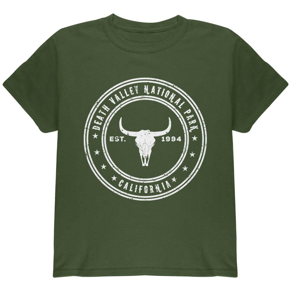 Death Valley National Park Youth T Shirt Youth T-Shirts Old Glory LG Military Green