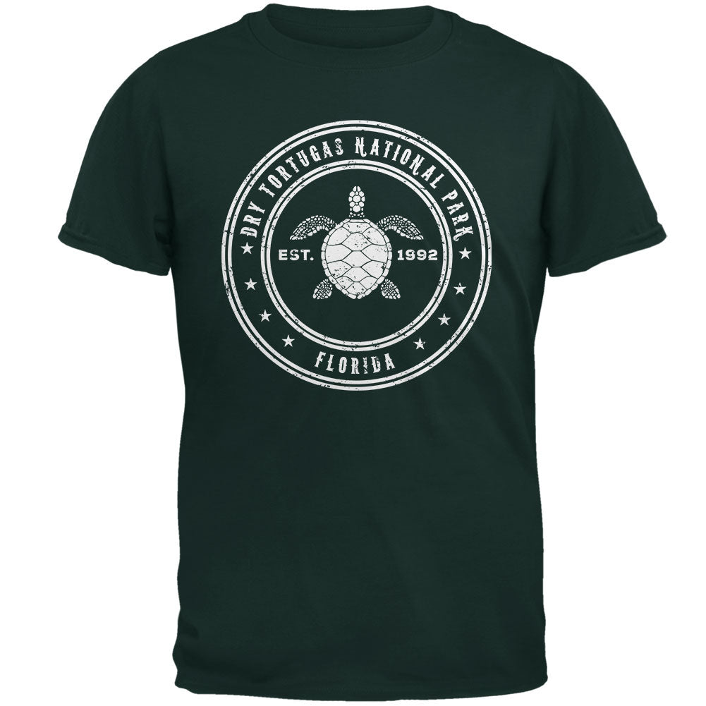 Dry Tortugas National Park Mens T Shirt Men's T-Shirts Old Glory 2XL Forest Green