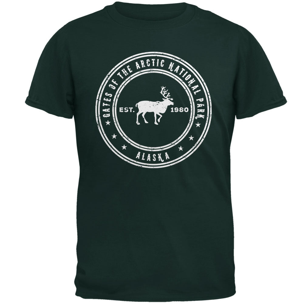 Gates of the Arctic National Park Mens T Shirt Men's T-Shirts Old Glory 2XL Forest Green