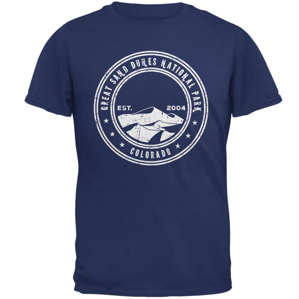 Great Sand Dunes National Park Mens T Shirt Men's T-Shirts Old Glory 2XL Metro Blue
