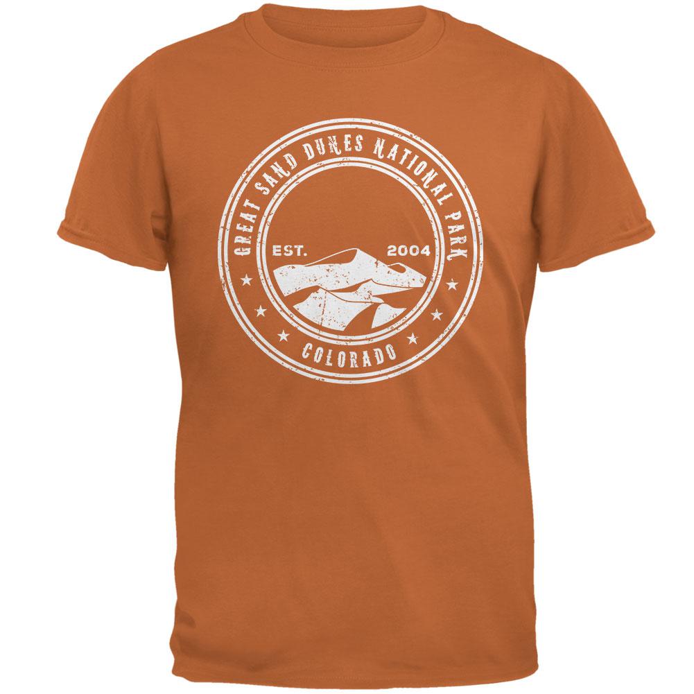 Great Sand Dunes National Park Mens T Shirt Men's T-Shirts Old Glory 2XL Texas Orange