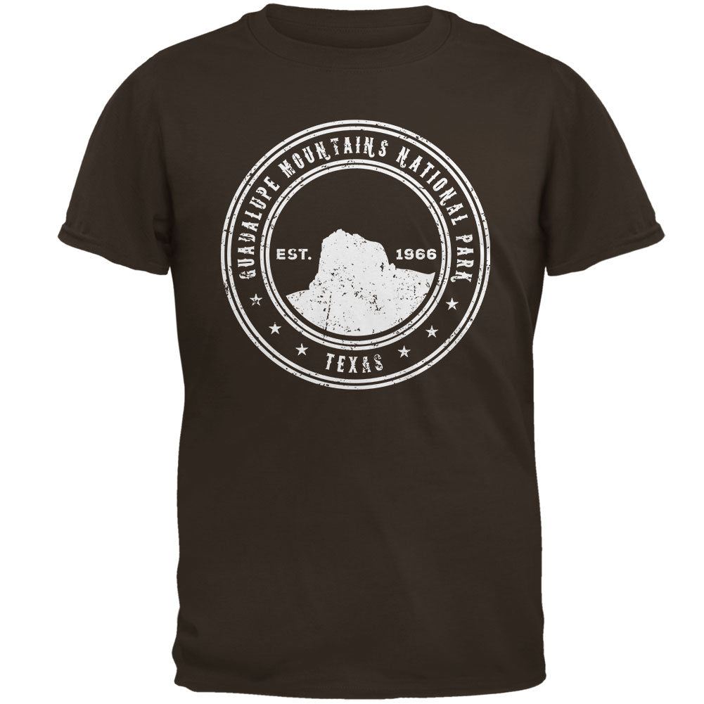 Guadalupe Mountains National Park Mens T Shirt Men's T-Shirts Old Glory 2XL Brown