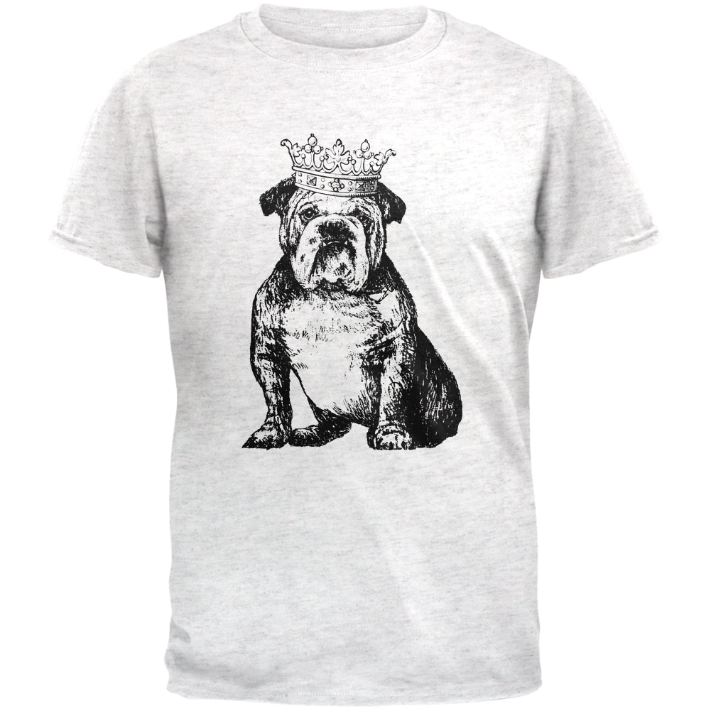 Bulldog Crown Mens Soft T Shirt Men's T-Shirts Old Glory 2XL White