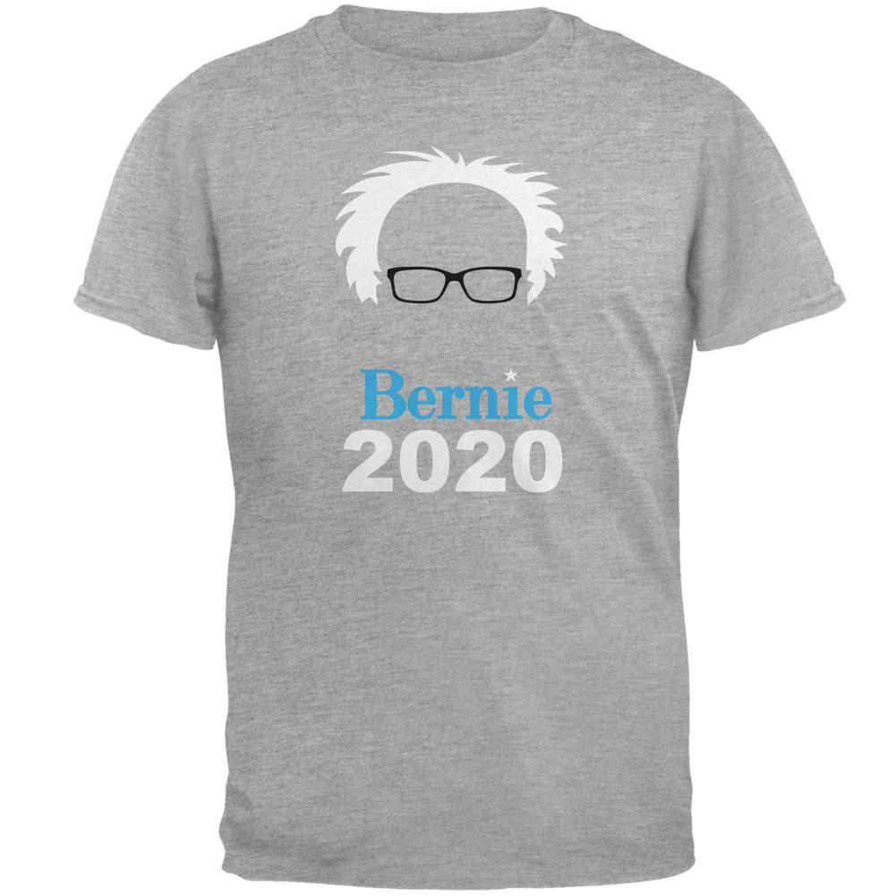 Election 2020 Bernie Sanders Hair Minimalist Mens T Shirt Men's T-Shirts Old Glory 2XL Heather
