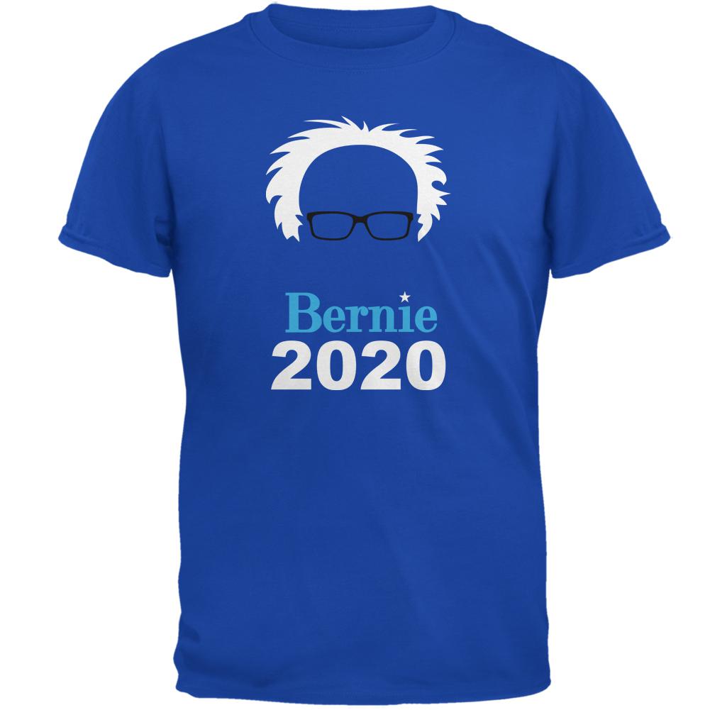 Election 2020 Bernie Sanders Hair Minimalist Mens T Shirt Men's T-Shirts Old Glory 2XL Royal