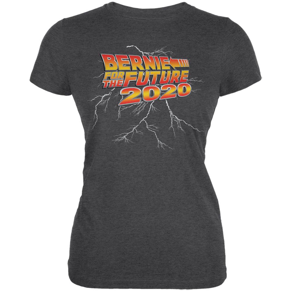 Election 2020 Sanders Bernie For the Future Juniors Soft T Shirt Juniors T-Shirts Old Glory 2XL Deep Heather