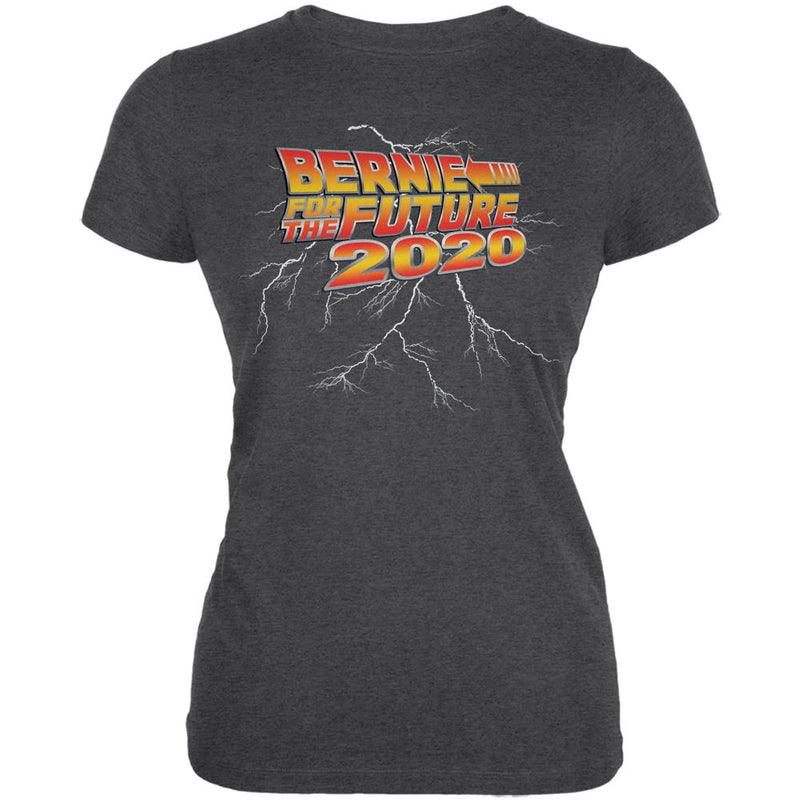 Election 2020 Sanders Bernie For the Future Juniors Soft T Shirt Juniors T-Shirts Old Glory 2XL Deep Heather
