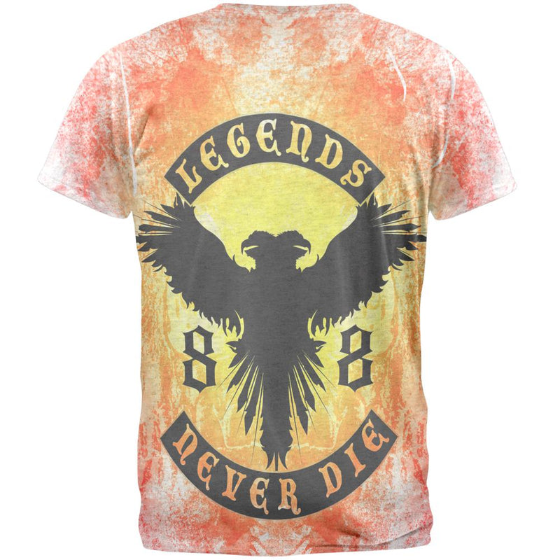 Legends Never Die Phoenix Fire Birthday Mens T Shirt Men's T-Shirts Old Glory