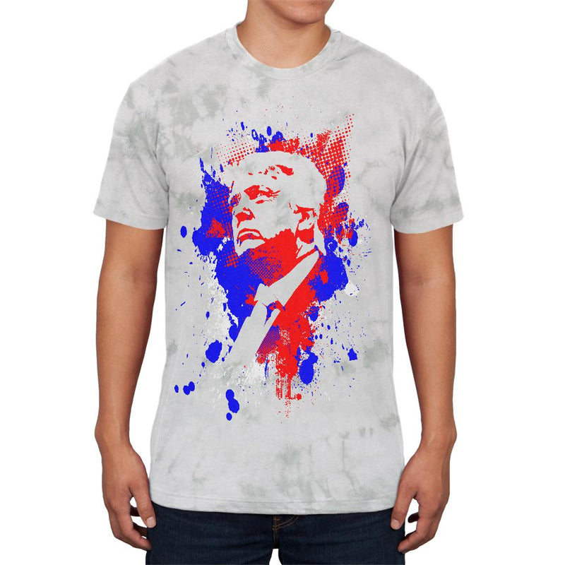 4th of July Patriotic President Trump Silhouette Juniors Soft T Shirt Juniors T-Shirts Old Glory 2XL Soft Green Triblend