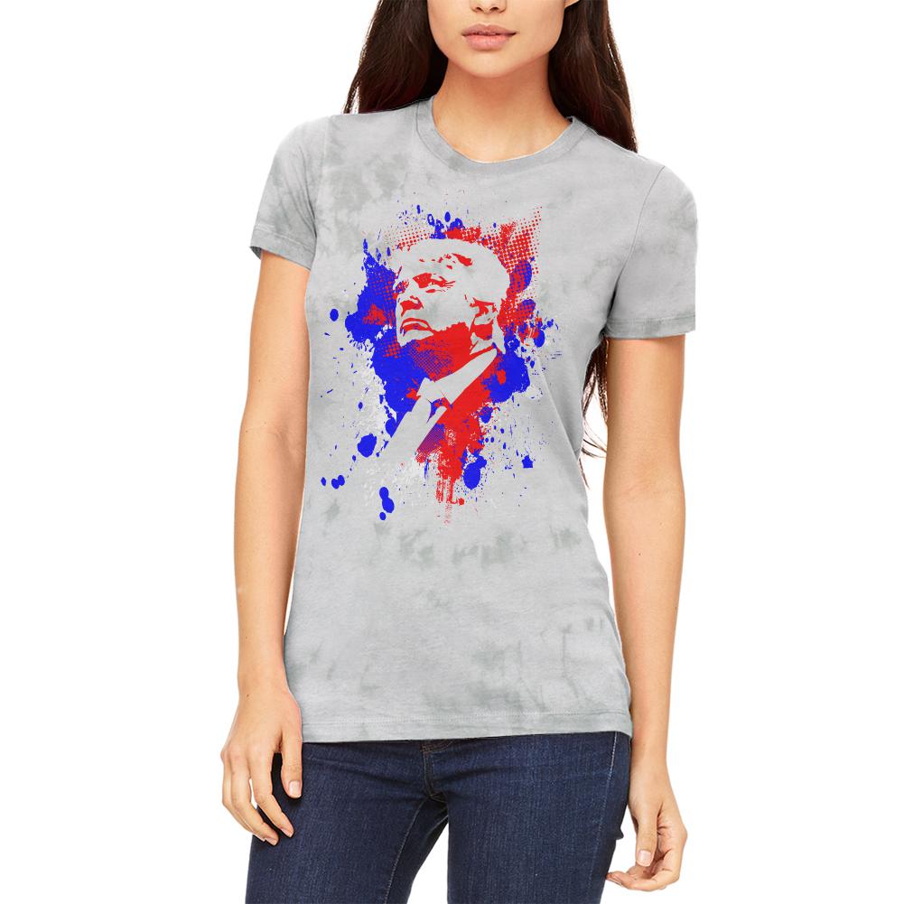4th of July Patriotic President Trump Silhouette Mens Soft T Shirt Men's T-Shirts Old Glory 2XL Soft Green Triblend