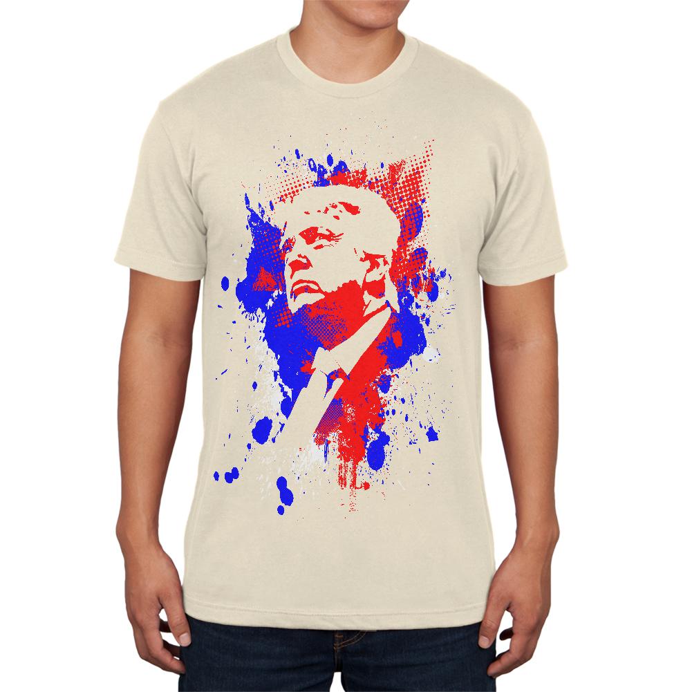4th of July Patriotic President Trump Silhouette Mens T Shirt Men's T-Shirts Old Glory 2XL Natural