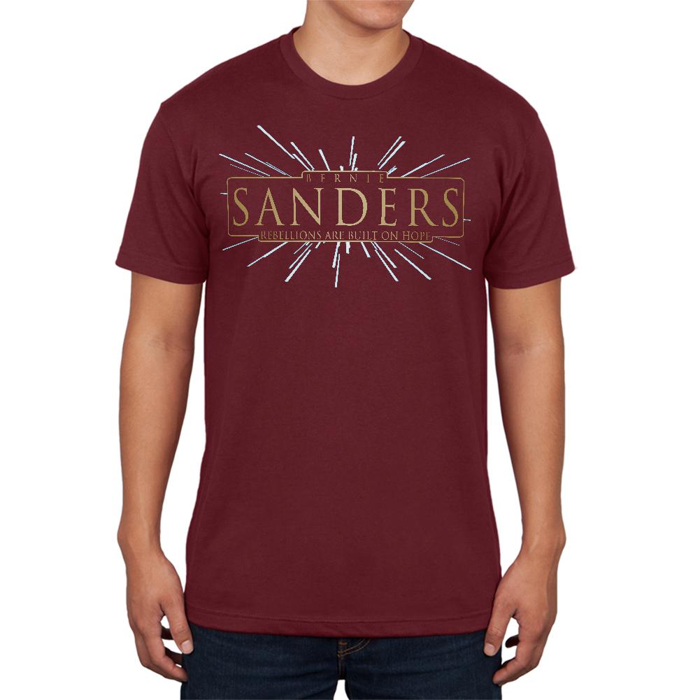 Bernie Sanders Rebellions Are Built On Hope Mens T Shirt Men's T-Shirts Old Glory 2XL Maroon