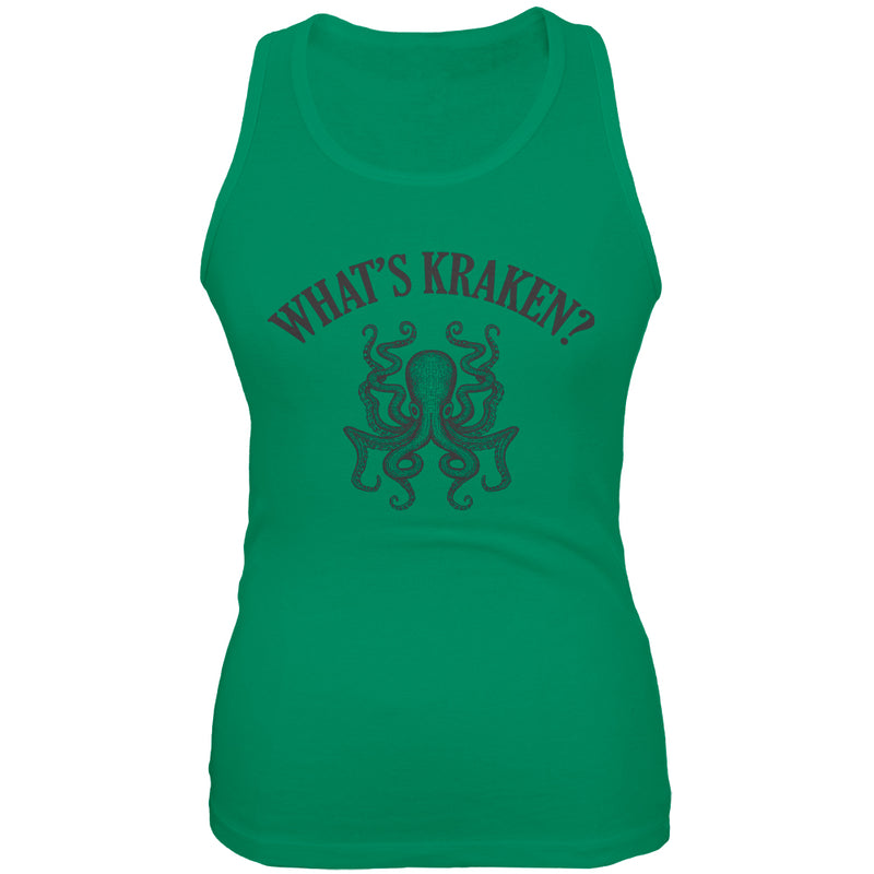 What's Kraken Juniors Soft Tank Top Juniors Tank Tops Old Glory 2XL Kelly Green