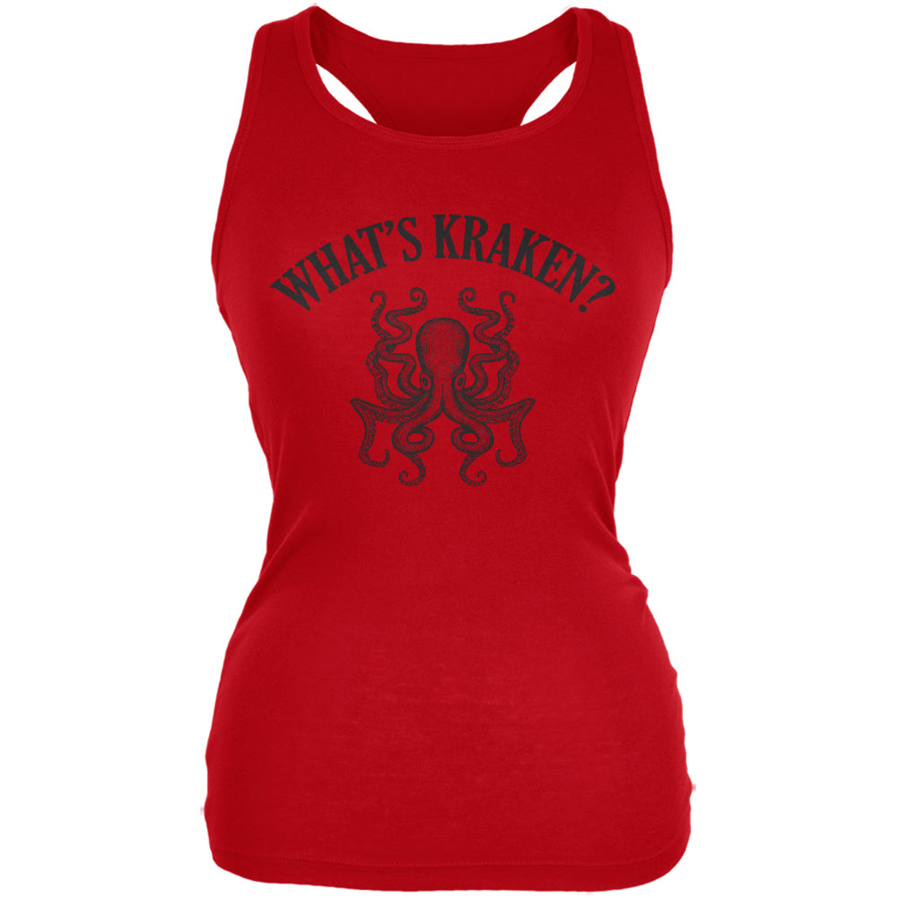 What's Kraken Juniors Soft Tank Top Juniors Tank Tops Old Glory 2XL Red