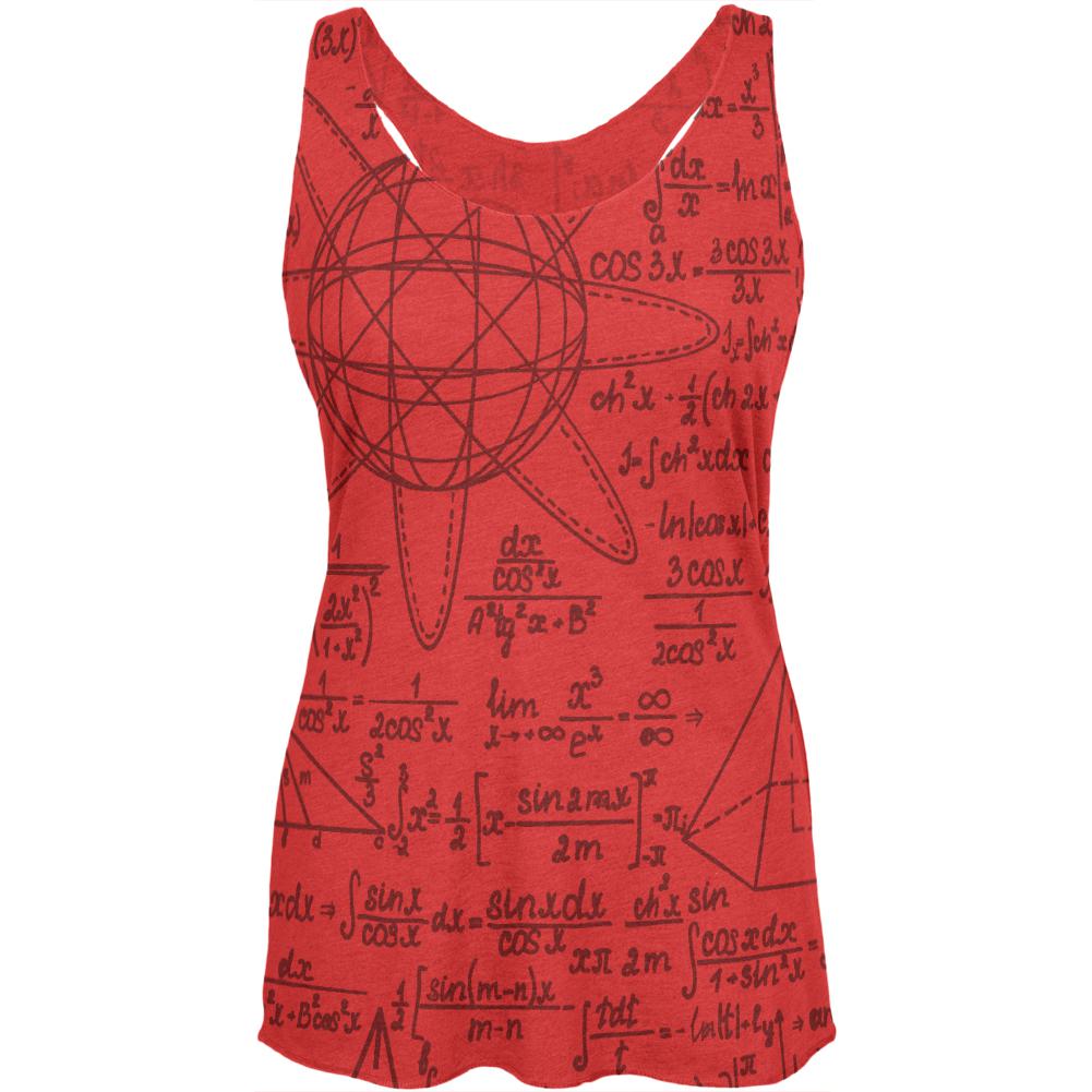 Math Geek Formulas Womens Soft Racerback Tank Top Women's Tank Tops Old Glory 2XL Vintage Red