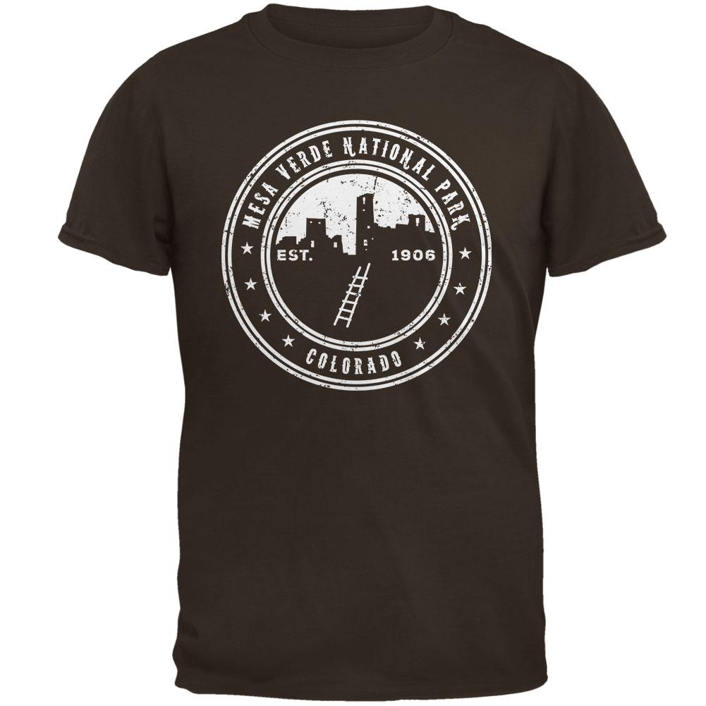 Mesa Verde National Park Mens T Shirt Men's T-Shirts Old Glory 2XL Brown