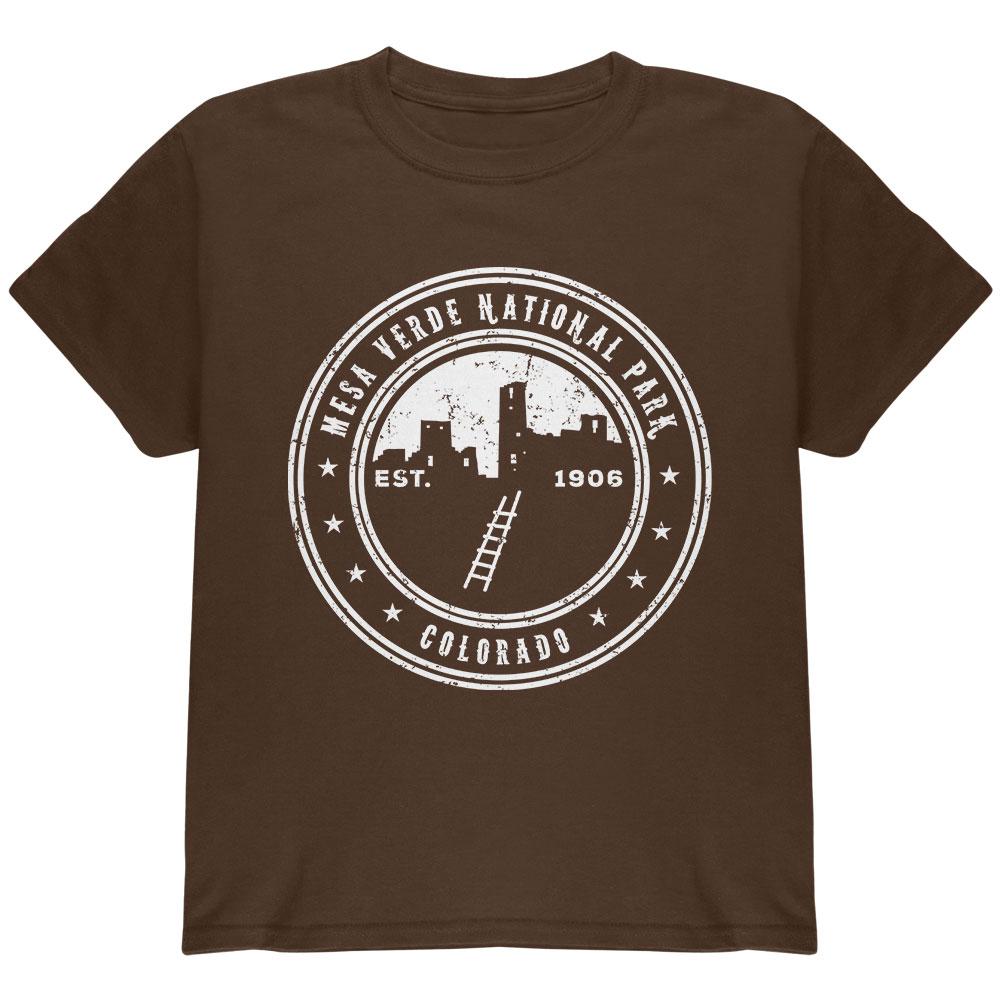 Mesa Verde National Park Youth T Shirt Youth T-Shirts Old Glory LG Brown