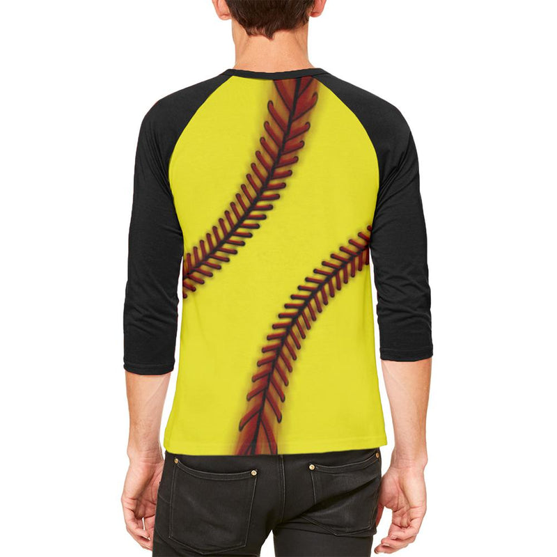 Fastpitch Softball Mens Raglan T Shirt Men's Raglans Old Glory