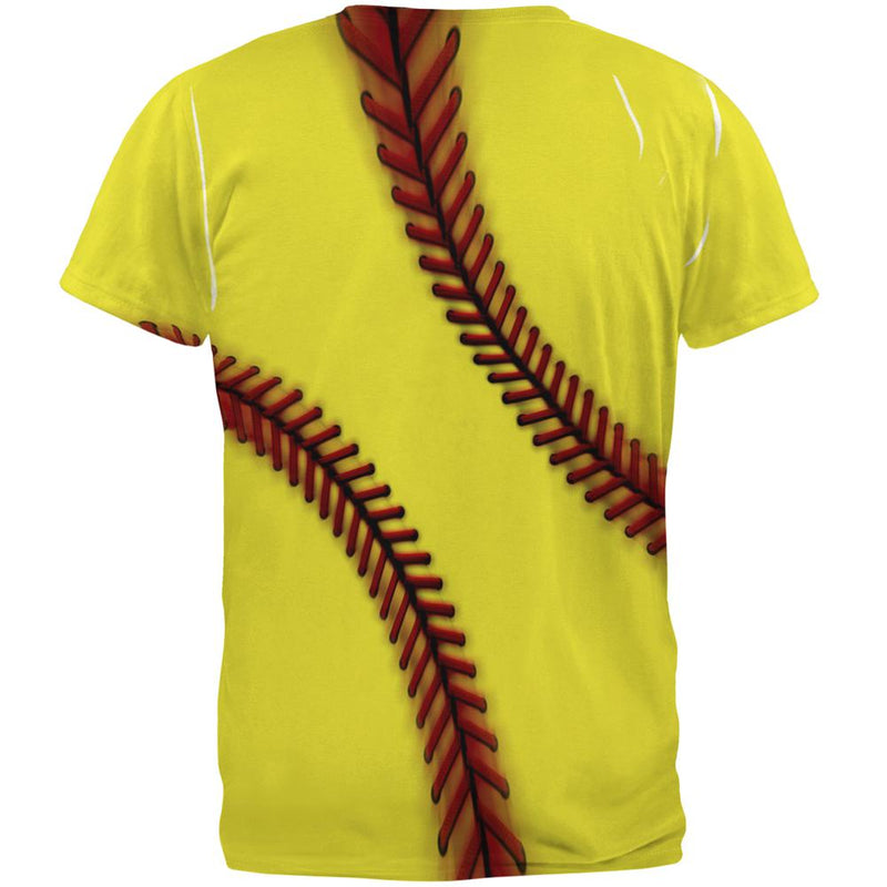 Fastpitch Softball All Over Mens T Shirt Men's T-Shirts Old Glory